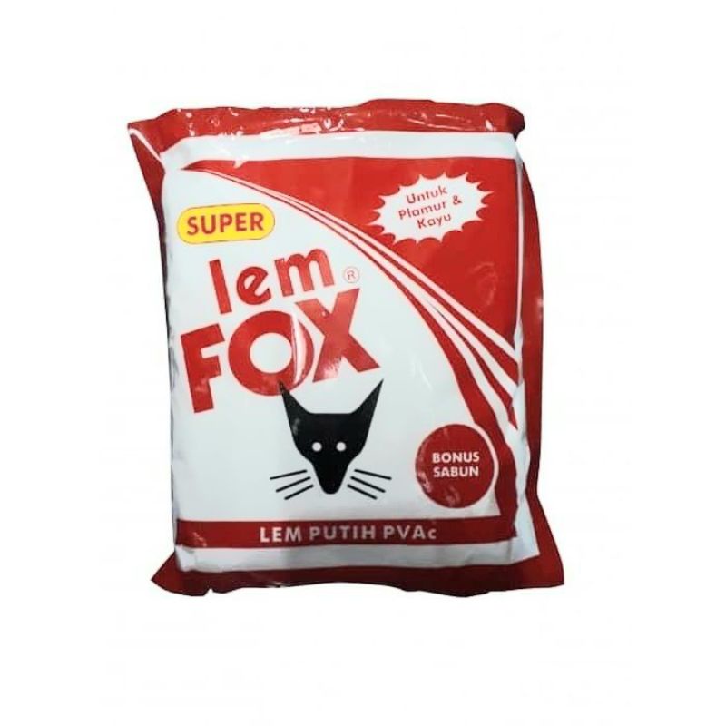 Lem fox refill isi ulang lem putih pvac 700gram