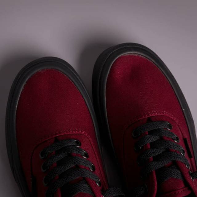 Vans Authentic Maroon Black Waffle DT