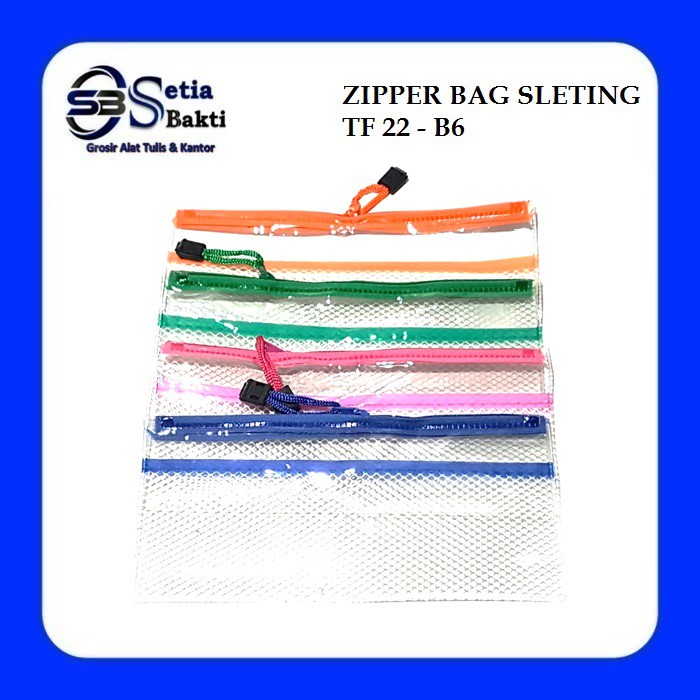 

Zipper Bag - Tempat Pensil Sleting TF 22 - B6 - 1 Pcs
