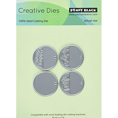 

✨BISA COD✨ Penny Black Creative Dies-Circle Tags, 2.62X2.62