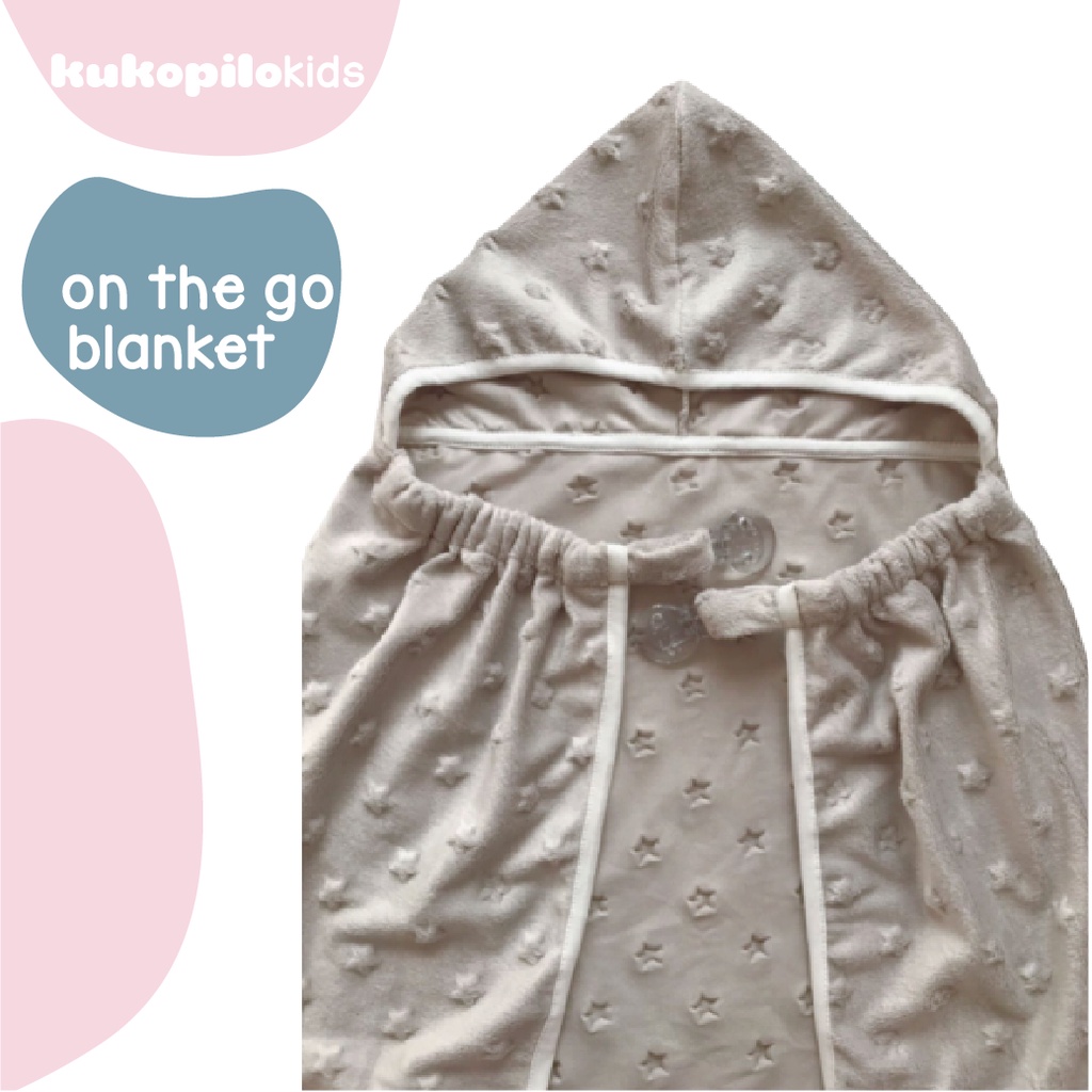 On The Go Blanket Minky Dot Series Selimut Bayi Bisa Custom Nama Kukopilokids