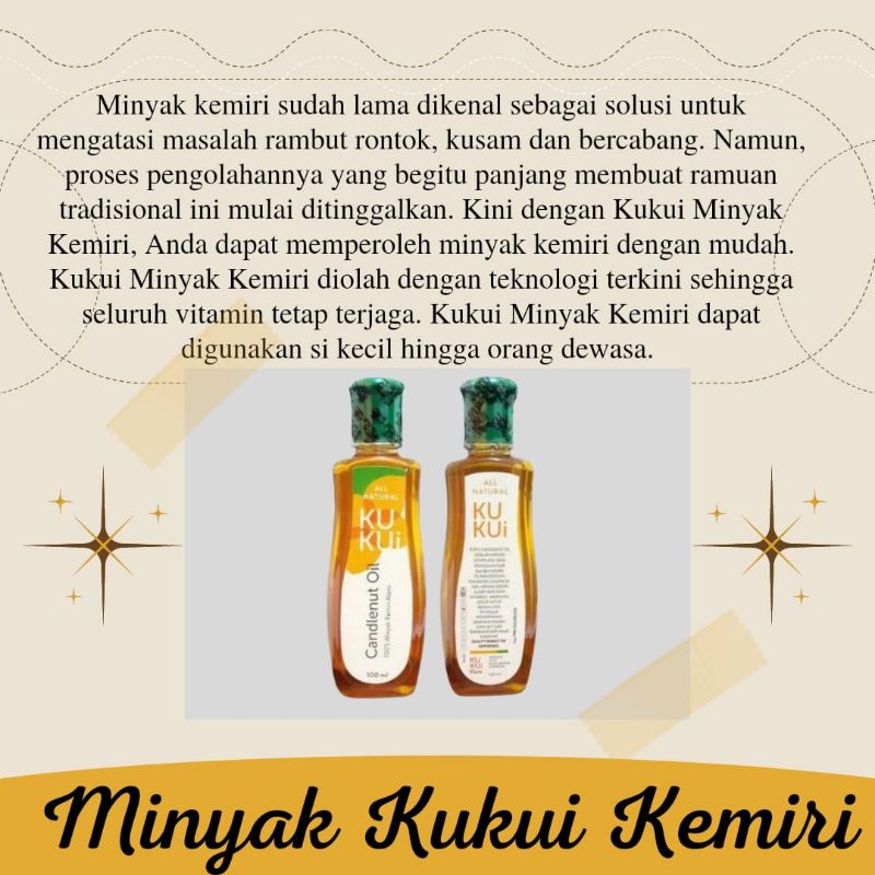 Minyak kukui..minyak kemiri kukui