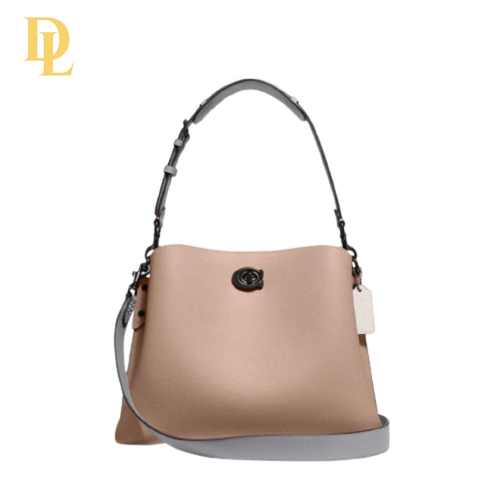 Coach Willow Shoulder Bucket Bag Beige (C2590)