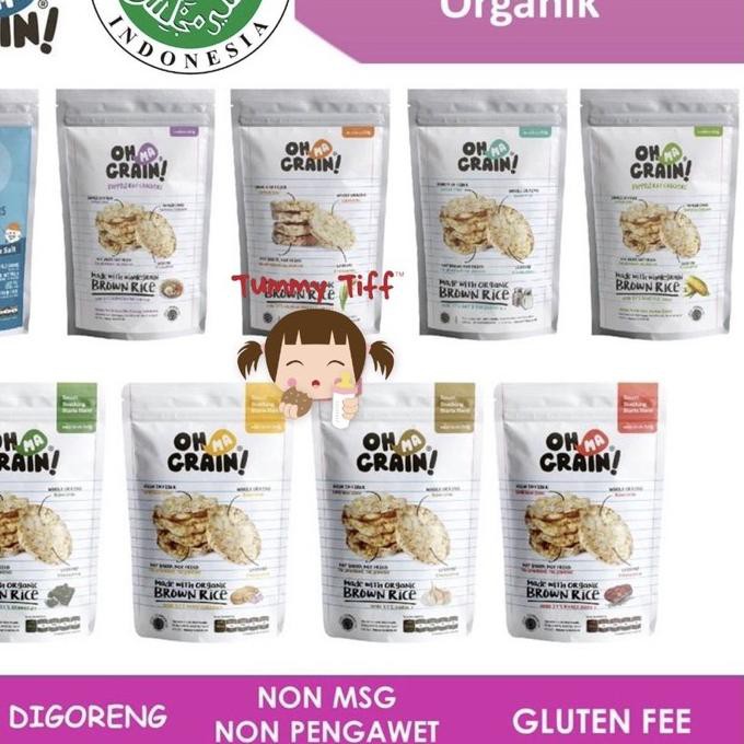 

Gratis Ongkir!! (tli-655) Oh Ma Grain Keripik beras 50gr