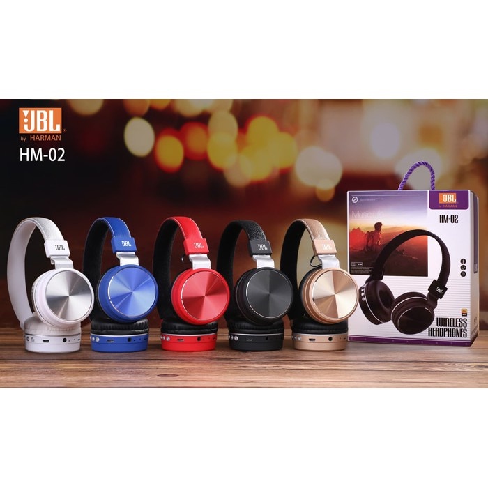 Headphone Bluetooth JBL handsfree headset bluetooth wireless HM-02