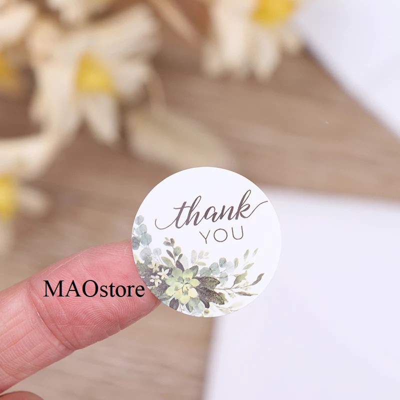 

MAOSTORE STIKER THANK YOU WEDDING FLORAL STIKER THANK YOU SRW32