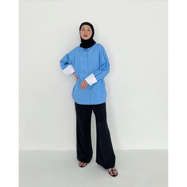 TRICK & TRICKY OVERSIZED SHIRT BLUE
