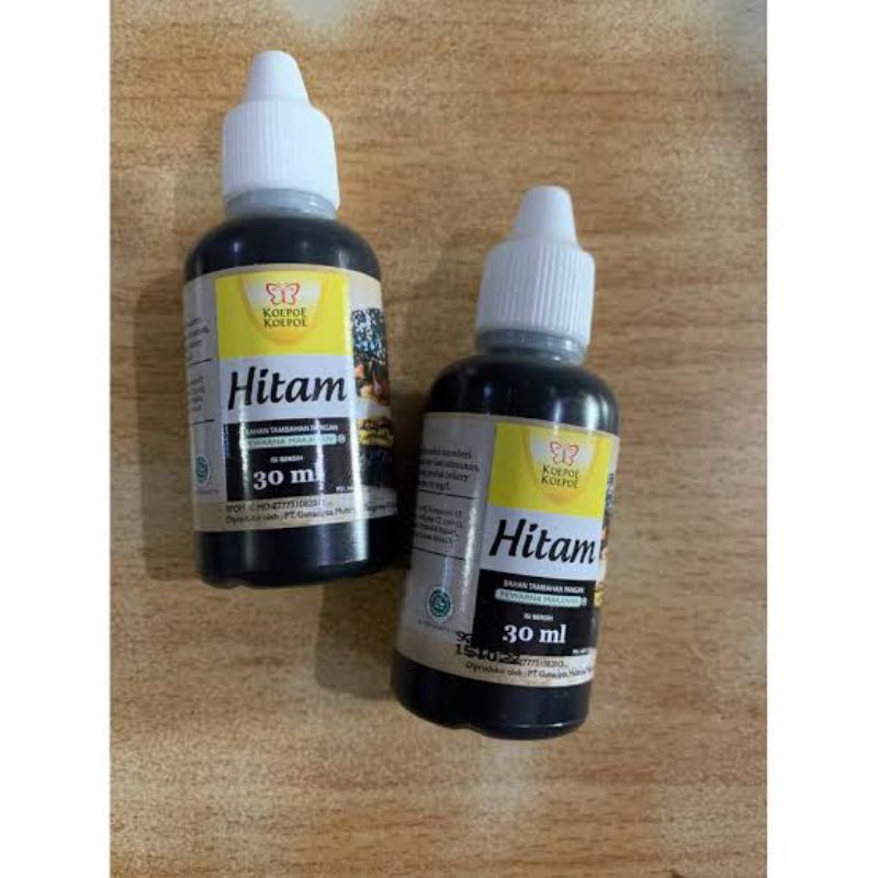 

Pewarna Hitam koepoe koepoe 30 ml