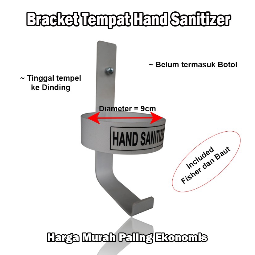 Tempat Hand Sanitizer Dinding / Wall Bracket Dudukan Hand Sanitizer