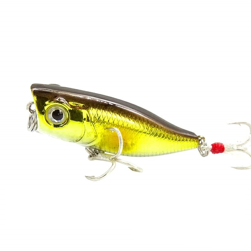 Shengyao 1pc Umpan Pancing Ikan Bass Wobbler Mini 4.5cm 3.5g Fishing Lure Popper Minnow Sinking Bait