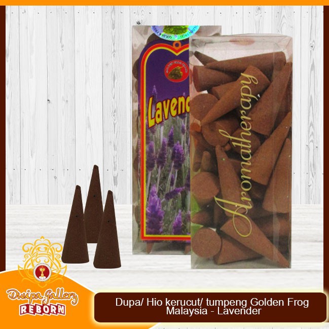 Dupa/ Hio kerucut/ tumpeng Golden Frog Malaysia - Lavender