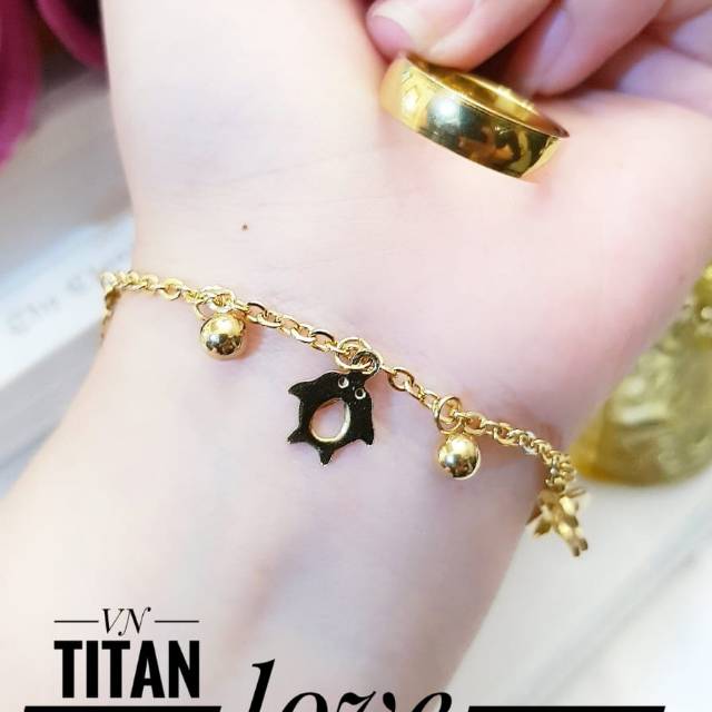 Titanium gelang dan cincin 2118i