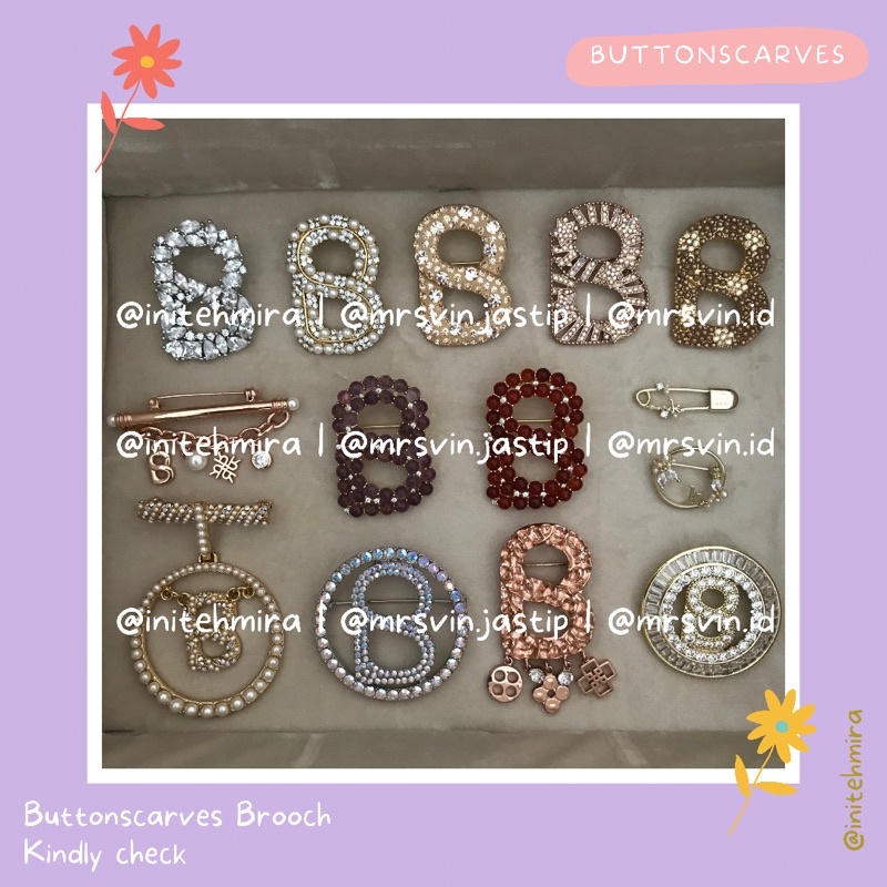 Brooch Buttonscarves Buttonscraves Bros BS BJ BenangJarum PRELOVED | Preloved Brooch Buttonscarves |