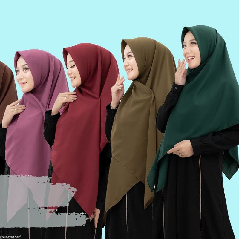 HIJAB SEGIEMPAT SYARI 130 x 130 || ELEEYA ORIGINAL