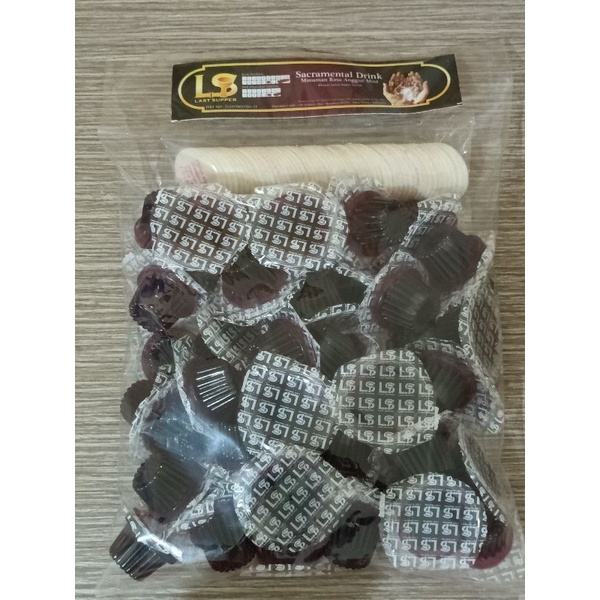 

ANGGUR PERJAMUAN KUDUS CUP NON ALKOHOL DAN HOSTI AYAT ISI 50PCS