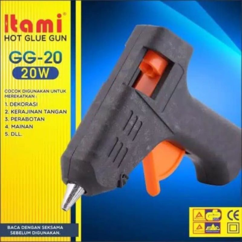 

Alat Tembak Lem 20W ITAMI/Lem Tembak/Glue Gun 20W ITAMI ORIGINAL