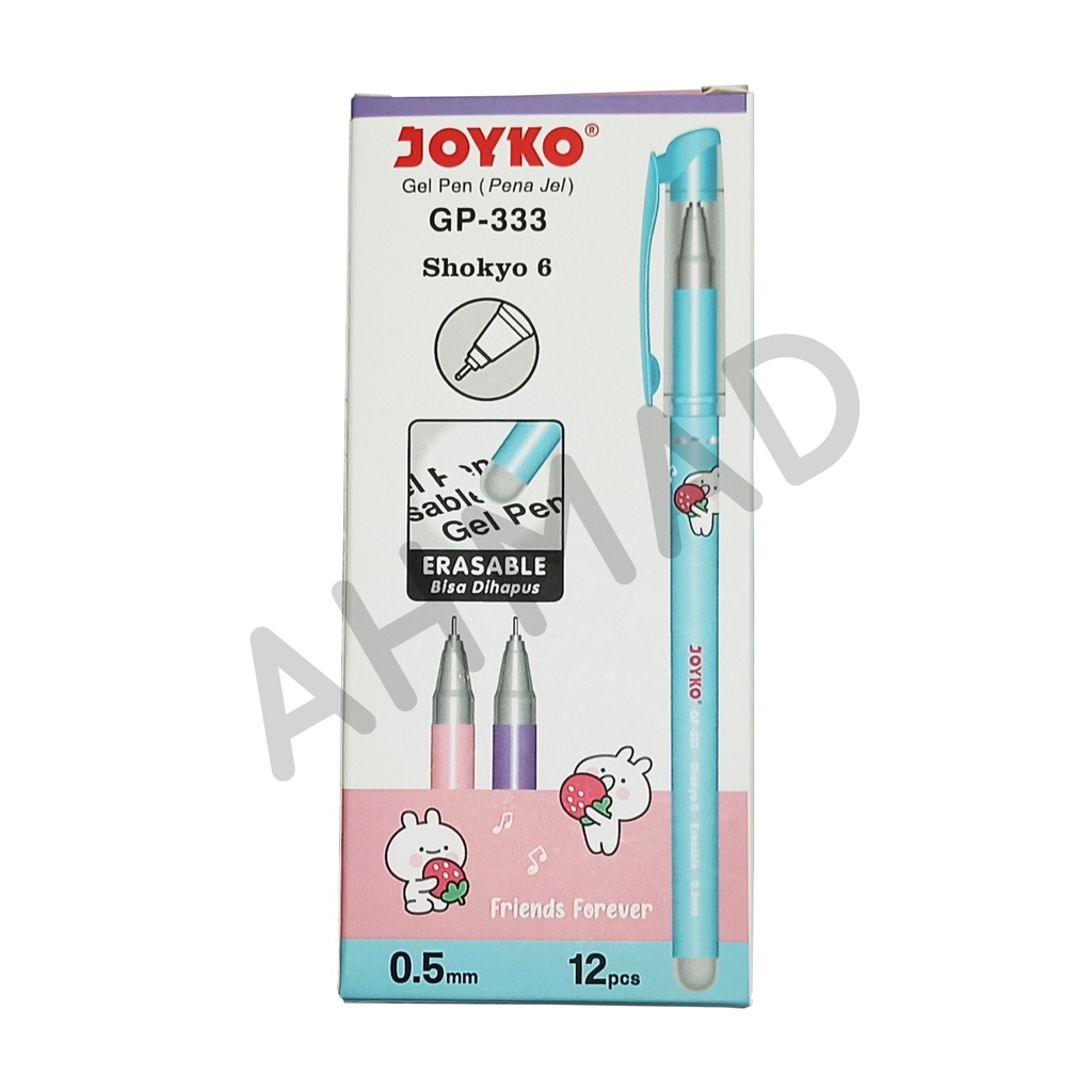 

JOYKO Gel Pen Shokyo 6 GP-333 Hitam Bisa Dihapus [ SATUAN ]