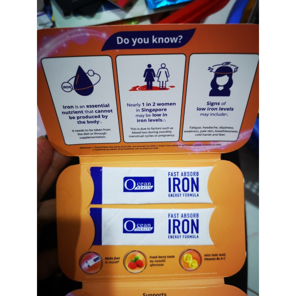 Jual OCEAN HEALTH Iron Energy Formula 2 sachet (11/22) Shopee Indonesia
