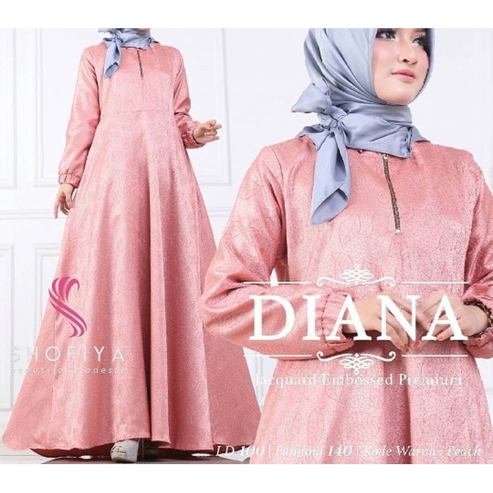 TRENDY Pakaian wanita muslim syari setelan ramadhan lebaran Pink merah hitam gamis dress maxi maxy g