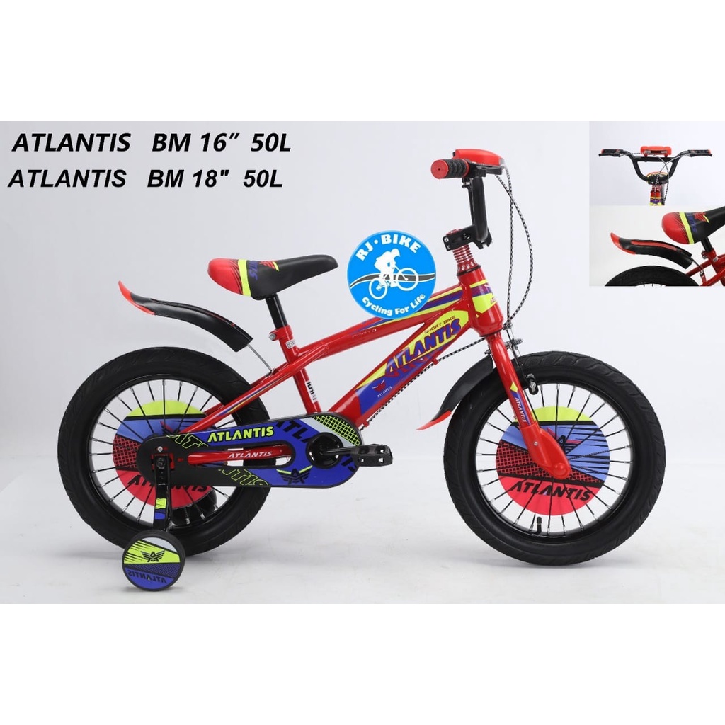 SEPEDA ANAK LAKI LAKI BMX 16&quot; DAN 18&quot; ATLANTIS BMX 50 L