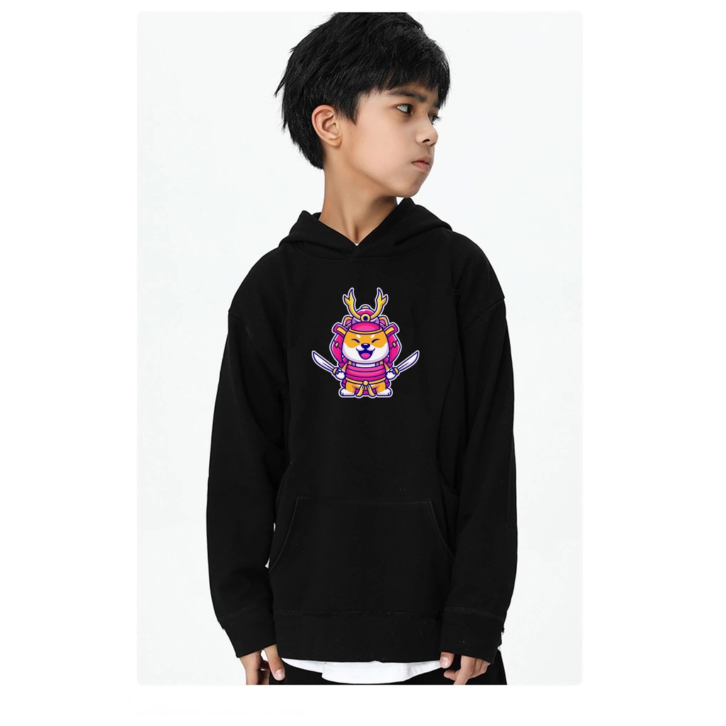 Sweater anak hoodie laki laki SHIBA SAMURAI baju jaket anak cowok cewek anime