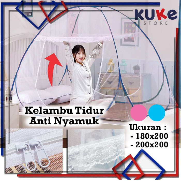 Kuke Kelambu Lipat Kelambu Tidur 180X200 Kelambu Tenda 200X200