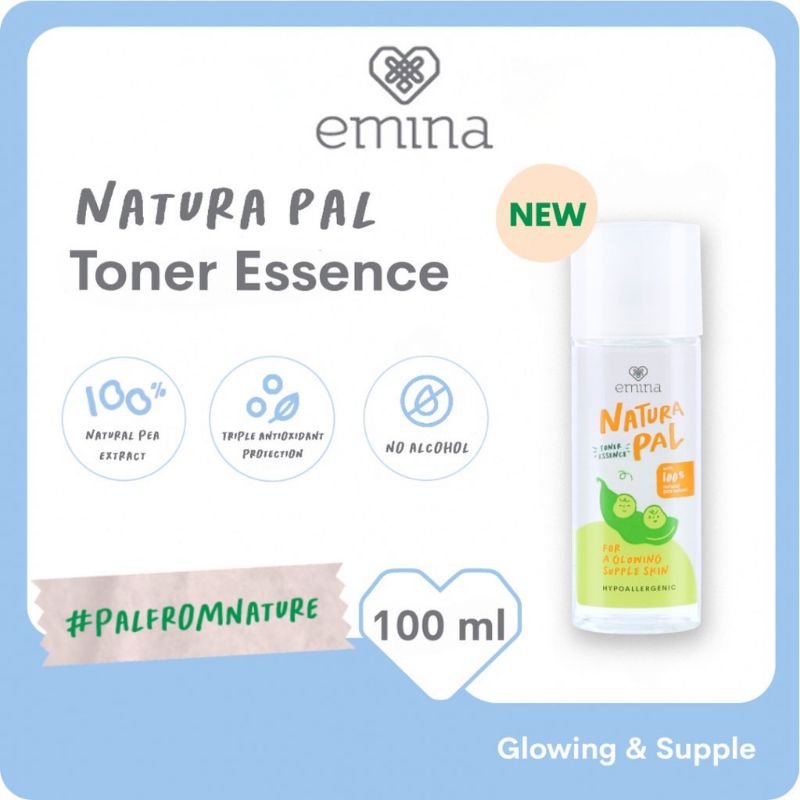 Emina Natura Pal Toner Essence 100ml/Emina Toner/100% Original