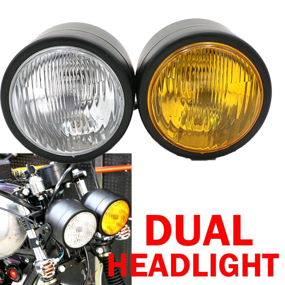 Lampu Depan Cafe Racer 7 Bahan Abs Untuk Windshield Windshield Mobil Shopee Indonesia