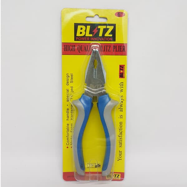 BLITZ TANG KOMBINASI 6 INCHI/Tang Kombinasi Blitz Crome 6&quot; / Combination Plier Chrome