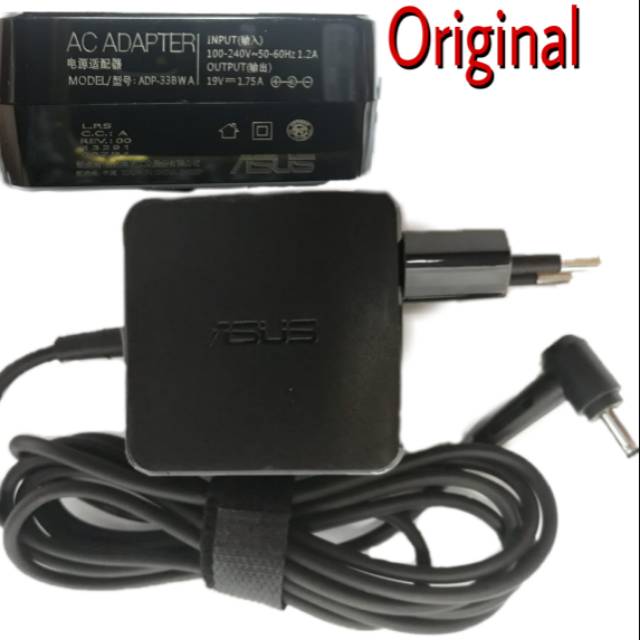 Adaptor AC Adaptor Laptop ASUS 19V-1.75A 4.0*1.35mm Model Slim ORIGINAL