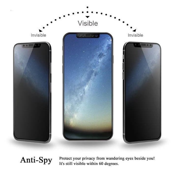 TEMPERED GLASS SPY REALME 5i - ANTI GORES KACA PRIVACY - SCREEN GUARD