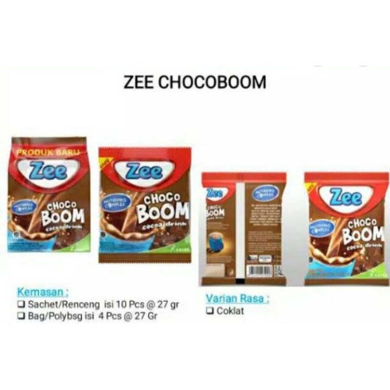 

Zee Choco Boom isi 12sachet