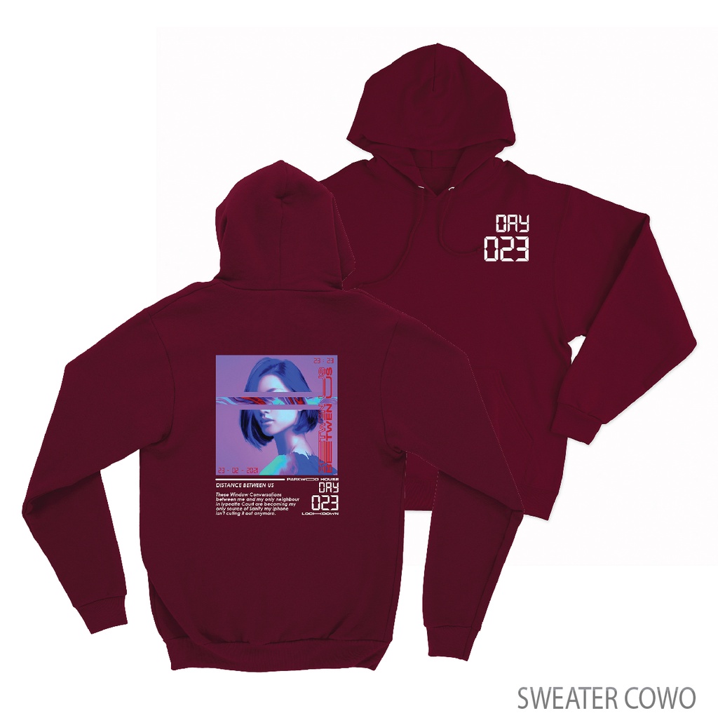 Sweaterpolos Hoodie Jumper BETWEN US ( Sablon ) Unisex Pria &amp; Wanita