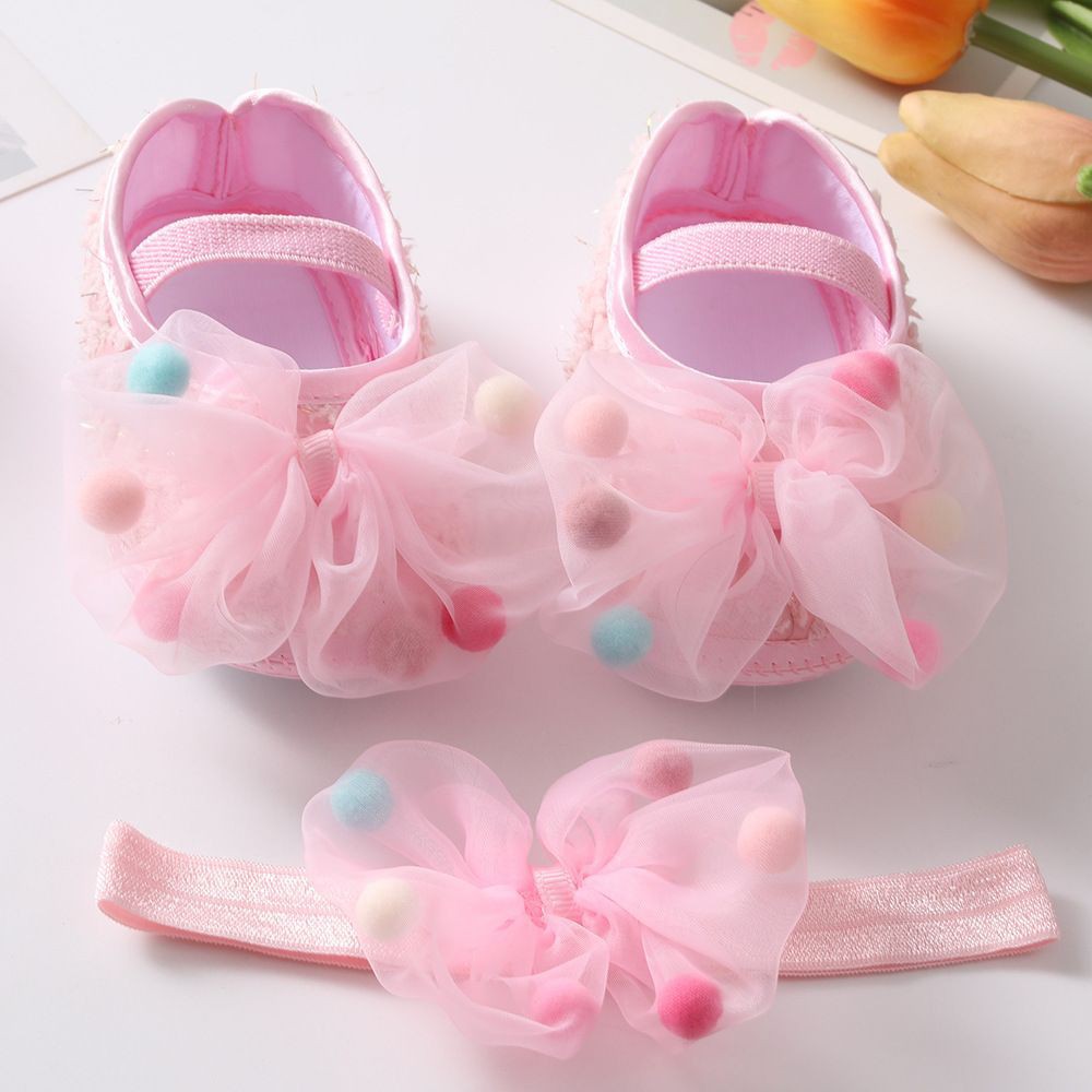 Sepatu bayi Perempuan lucu Motif Bunga Pita / Sepatu PREWALKER bayi Perempuan