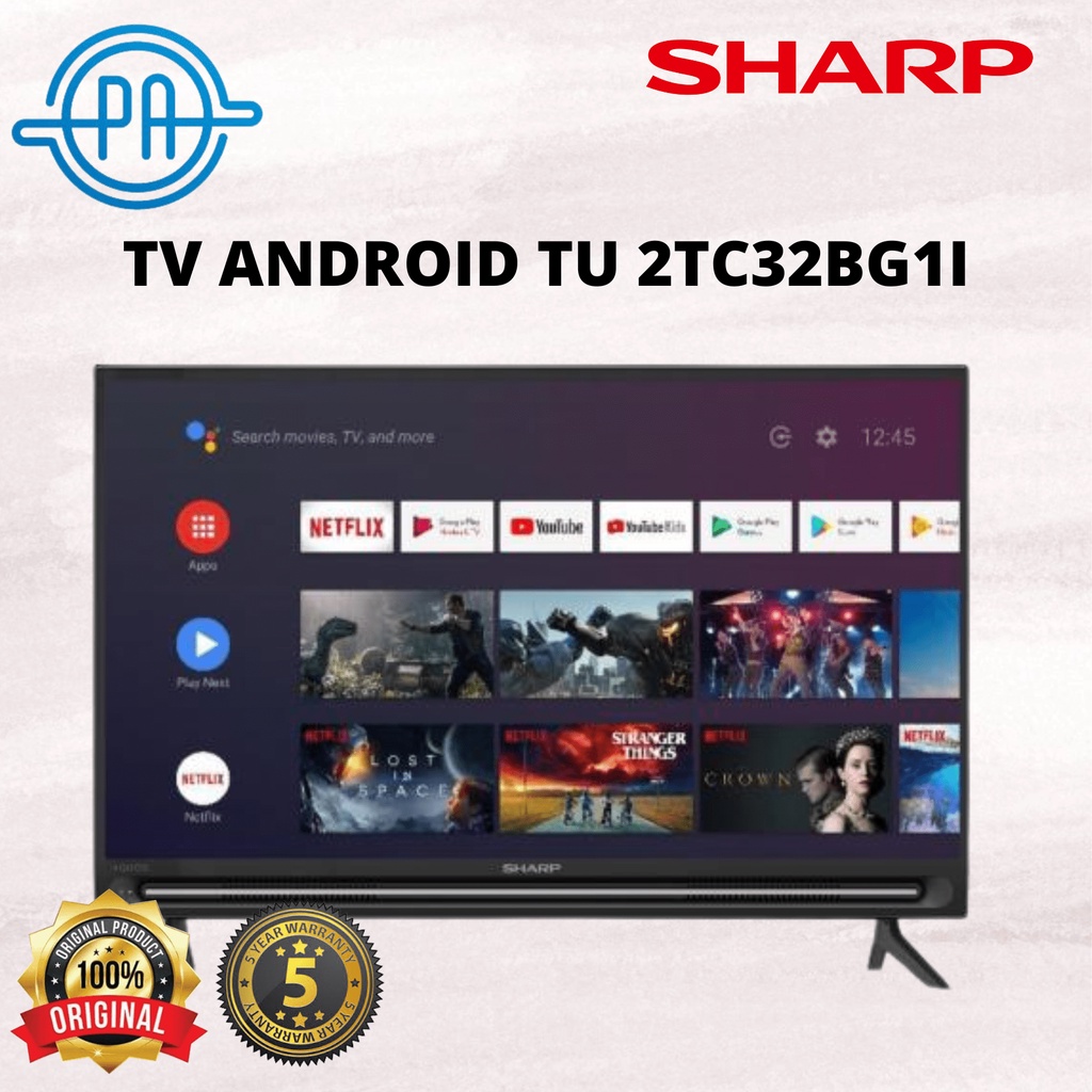 LED TV ANDROID TU SHARP  2TC32BG1I / 32&quot; 2TC 32BG 1I Full-HD YOUTUBE