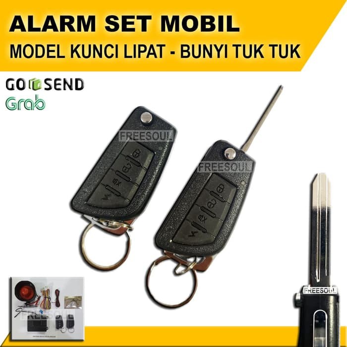 Alarm Set Mobil Model Kunci Lipat - Alarm Mobil Mewah - Alarm Mobil