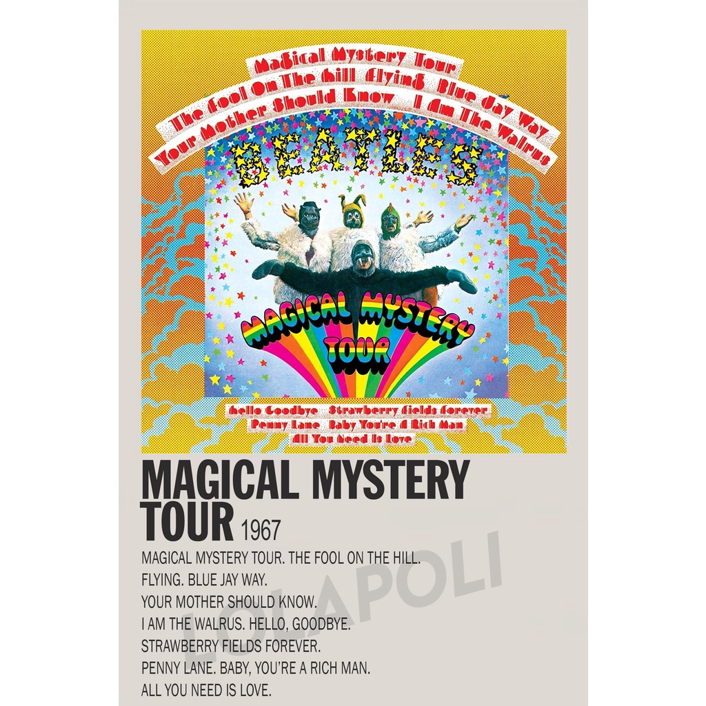 Poster Cover Album Magical Mystery Tour - The Beatles