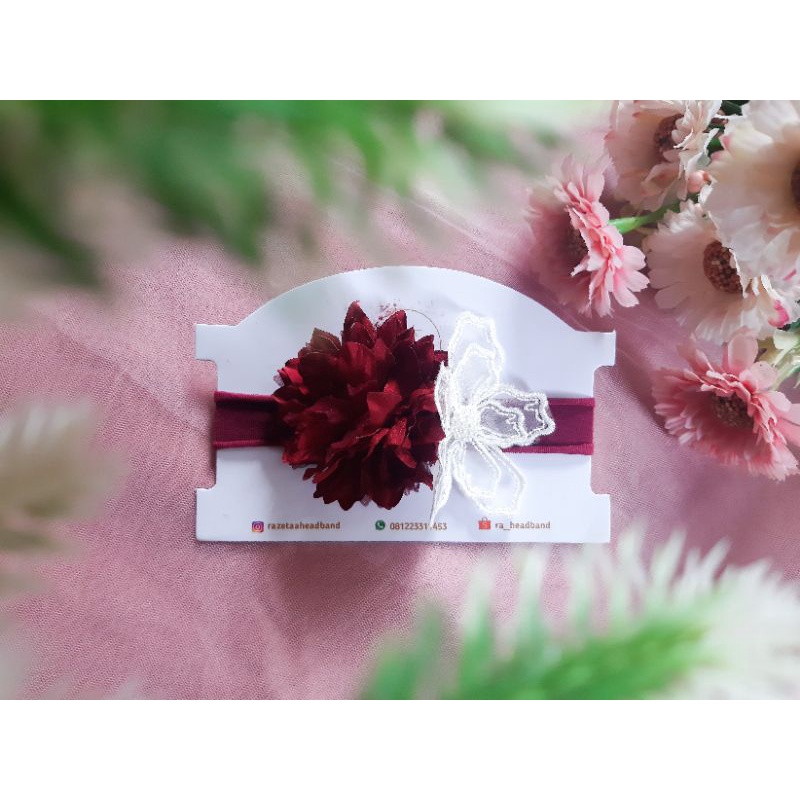 Headband bayi perempuan / bandana bayi newborn