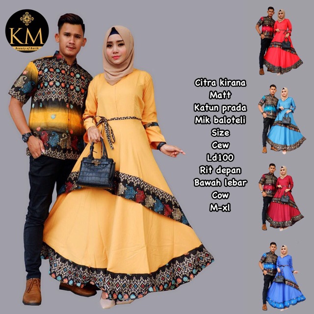 Citra Kirana Couple gamis