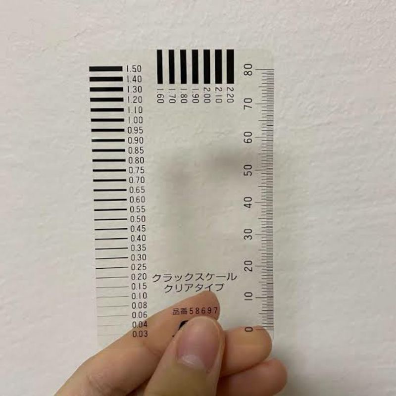 

Shinwa 58697 Crack Scale Clear polyester pengukur keretakan
