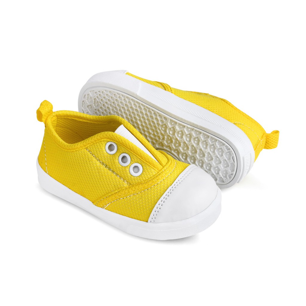 sepatu anak unisex kuning slip on kece C03 KUNING