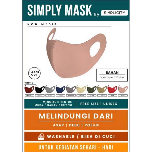 MASKER KAIN BAHAN SCUBA EARLOOP