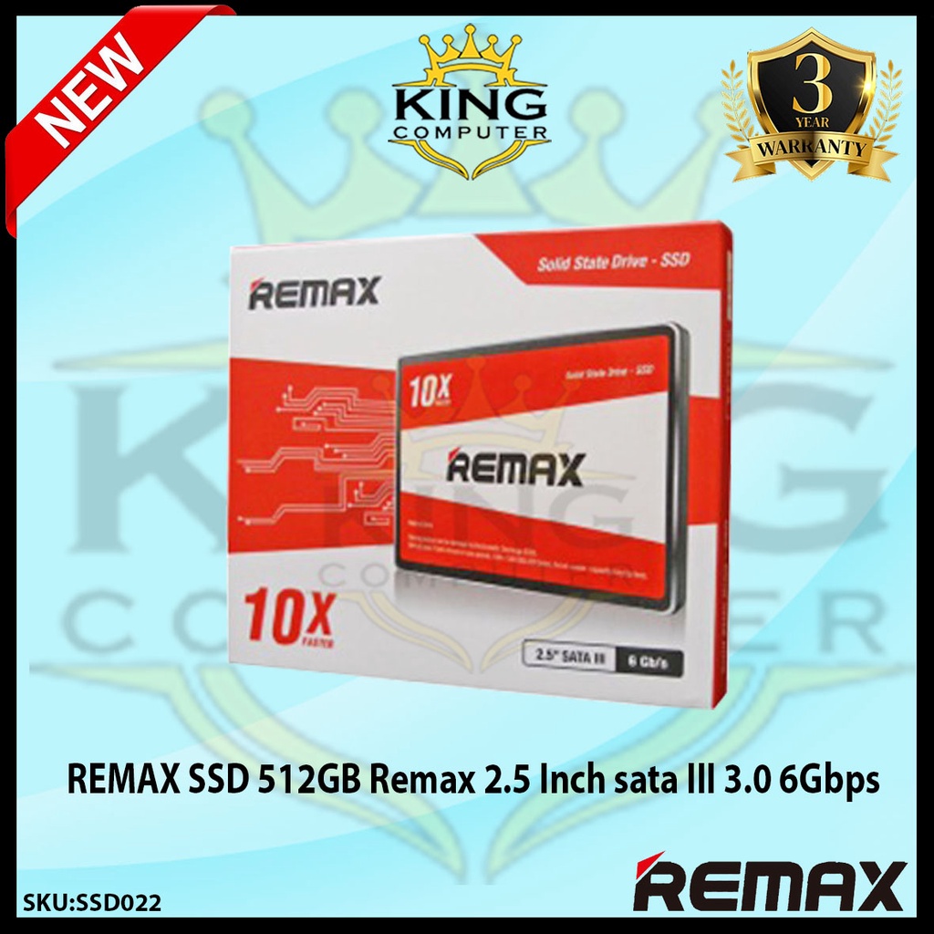 REMAX SSD 512GB Remax 2.5 Inch sata III 3.0 6Gbps