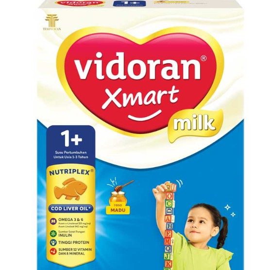 

vidoran Xmart 1+ Susu Formula Madu 350g