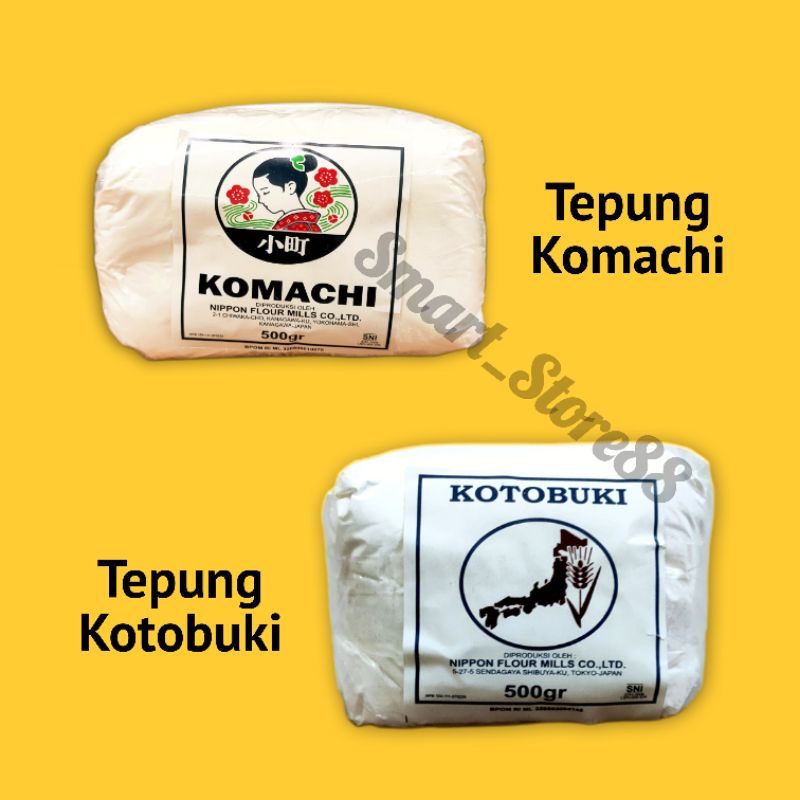 

KOMACHI KOTOBUKI TEPUNG FLOUR 500GR FROM JAPAN JEPANG TEPUNG KOMACHI TEPUNG KOTOBUKI