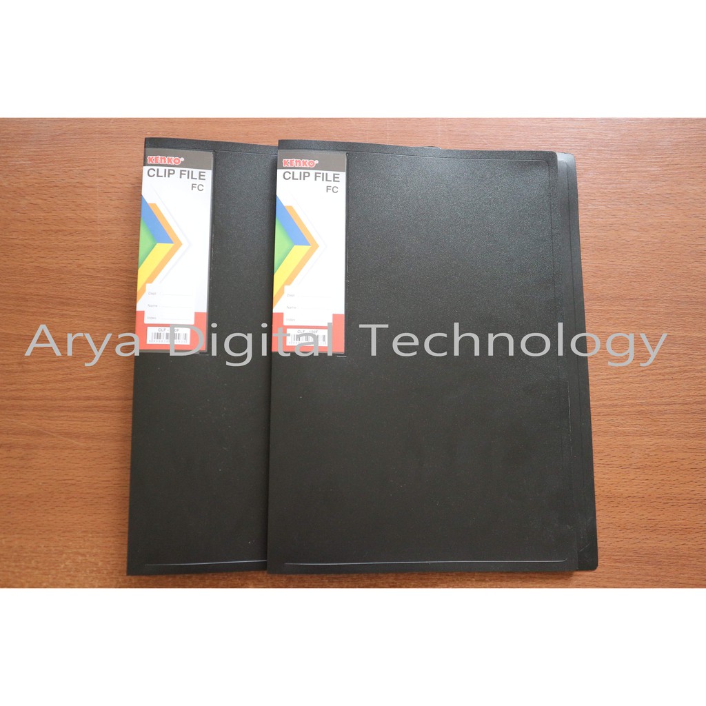 

Map Clip File CLF 100F Kenko Folio FC Hitam Bertulang Jepit Murah Bagus Original