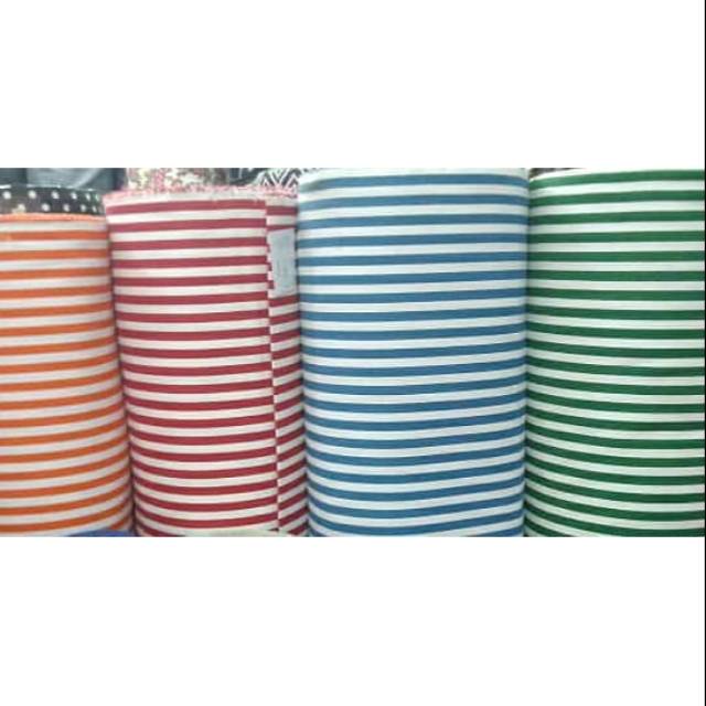 Kain kanvas motif salur besar