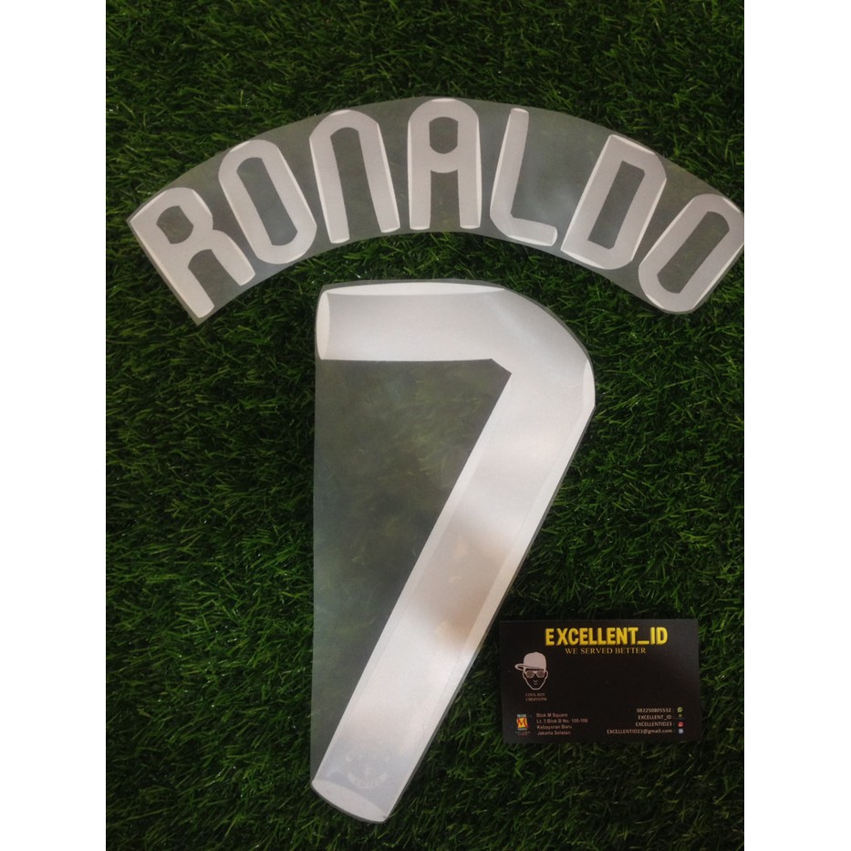 Jual Nameset RONALDO #7.UCL 2007-2008 (for Manchester United) Murah