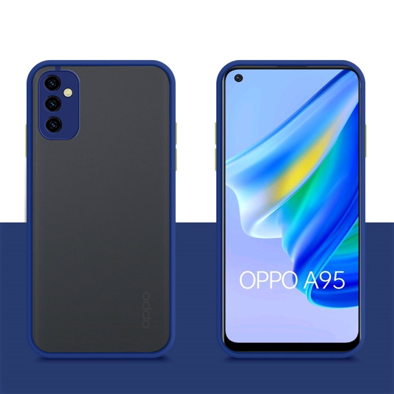 Case OPPO A95 4G Hard Case AERO Protection Camera Premium Casing