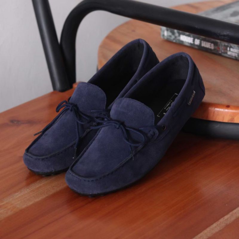 Rennes Sepatu kasual Pria Slip On Pria Kulit Suede Santai Fashion Kerja Kondangan